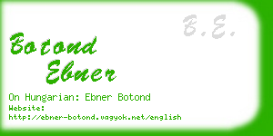 botond ebner business card
